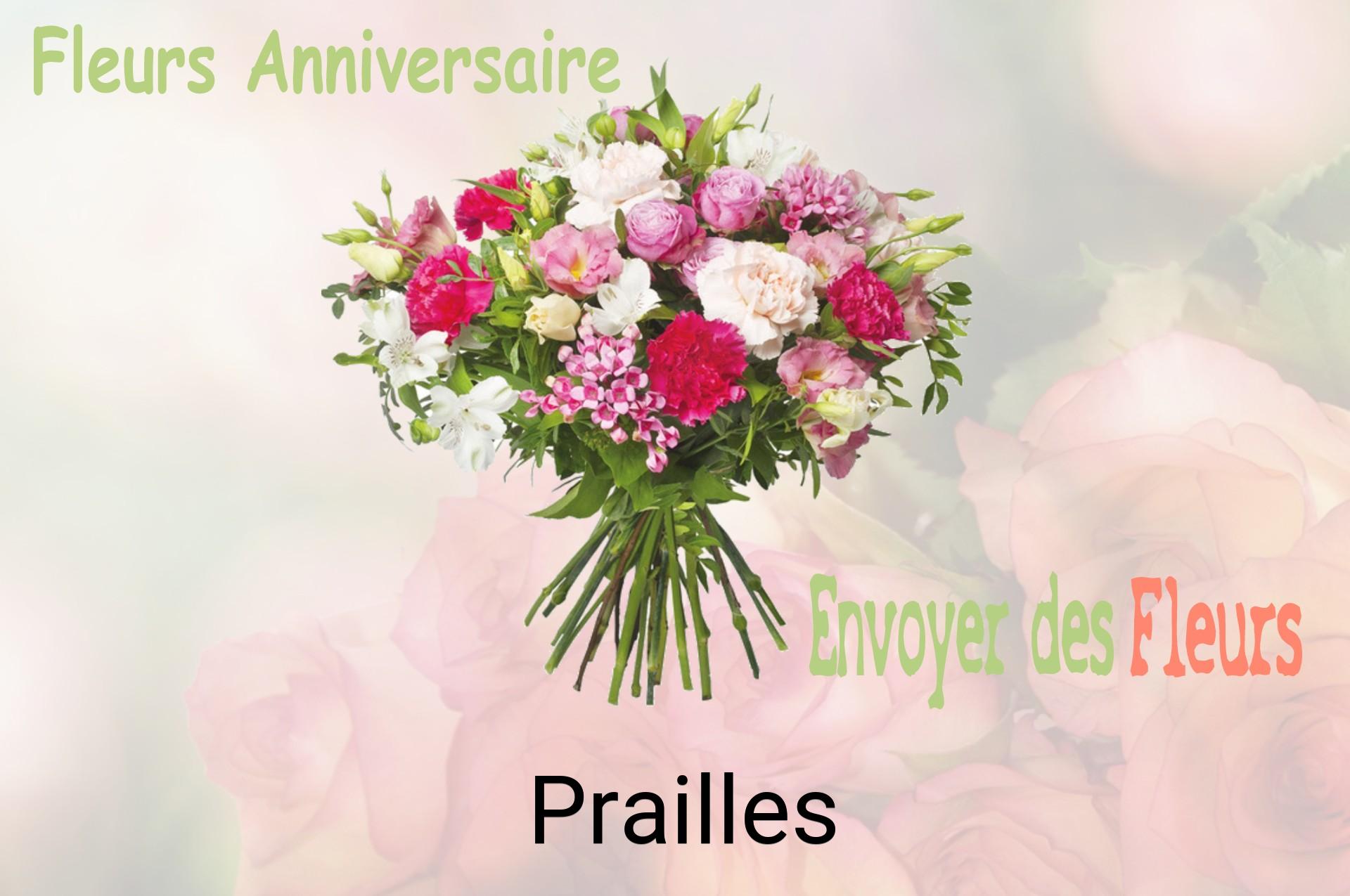 Bouquet de fleurs d’anniversaire livré à Prailles