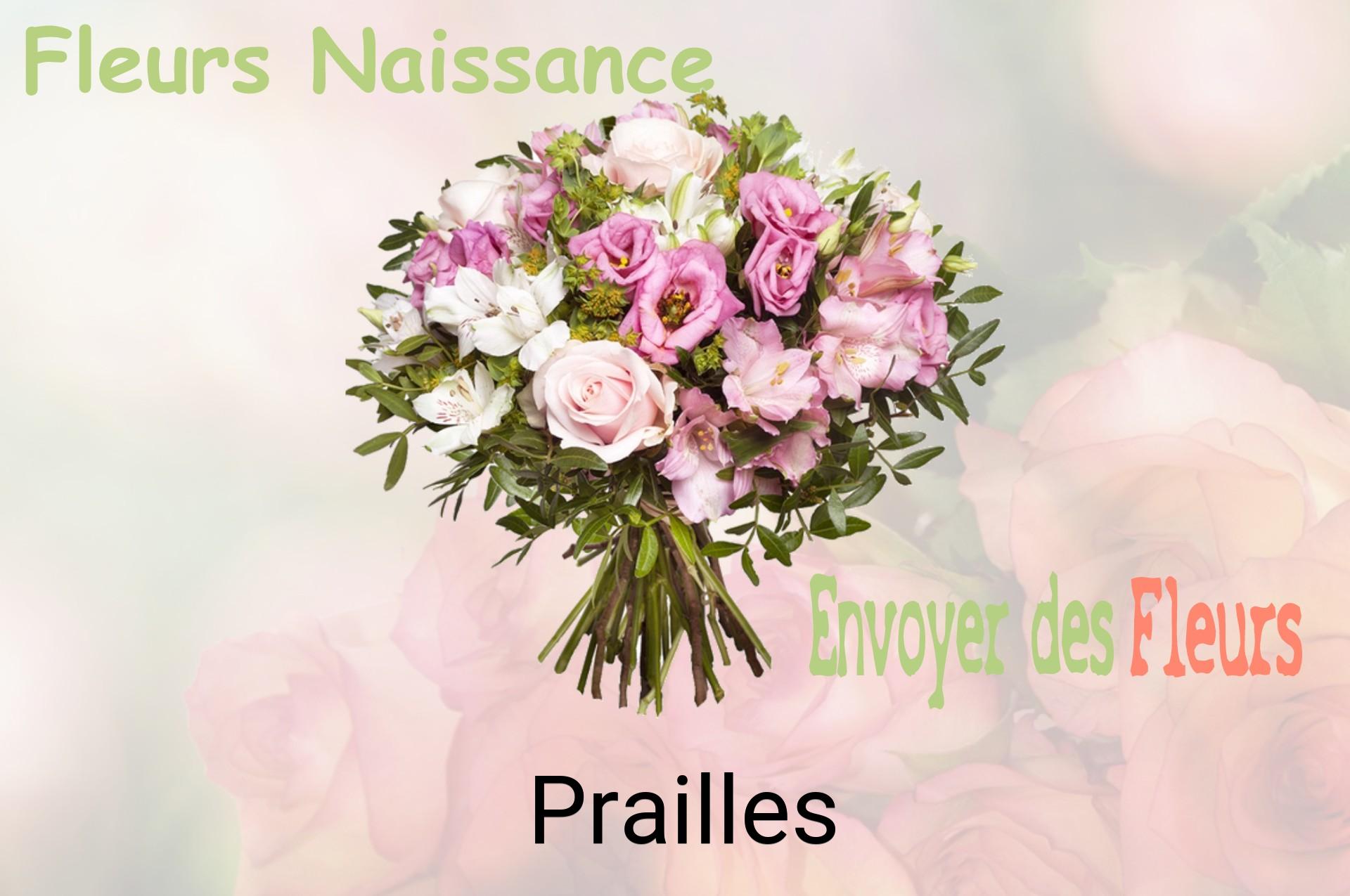 Bouquet de fleurs de naissance livré à Prailles